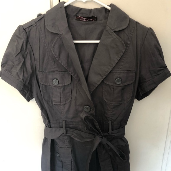 Belted short sleeved utility jacket - Picture 5 of 8